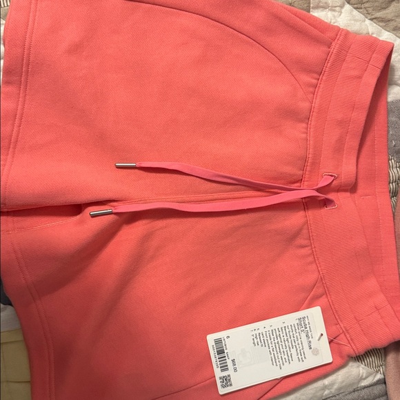 Lululemon Coral Pink Drawstring Shorts - Picture 1 of 1